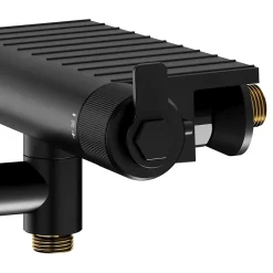 GoodHome Mitigeur de bain thermostatique, noir, Selenga