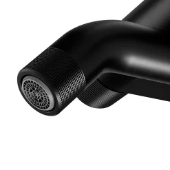 GoodHome Mitigeur de bain thermostatique, noir, Selenga