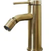 Robinet De Bidet|Essebagno Mitigeur de bidet avec mousseur orientable, doré, Lollipop