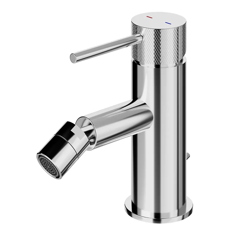 GoodHome Mitigeur de bidet monotrou avec mousseur orientable, chrome, Owens