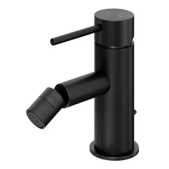 Robinet De Bidet|GoodHome Mitigeur de bidet monotrou avec mousseur orientable, noir mat, Owens