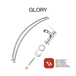 Robinet De Bidet|Poalgi Mitigeur de bidet SKY BATH chromé série GLORY
