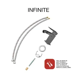Poalgi Mitigeur de bidet SKY BATH noir cristal PVD série INFINITE