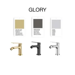 Robinet De Bidet|Poalgi Mitigeur de bidet SKY BATH noir cristal PVD série GLORY