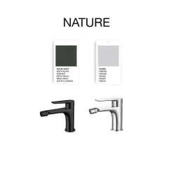 Poalgi Mitigeur de bidet SKY BATH noir mat série NATURE