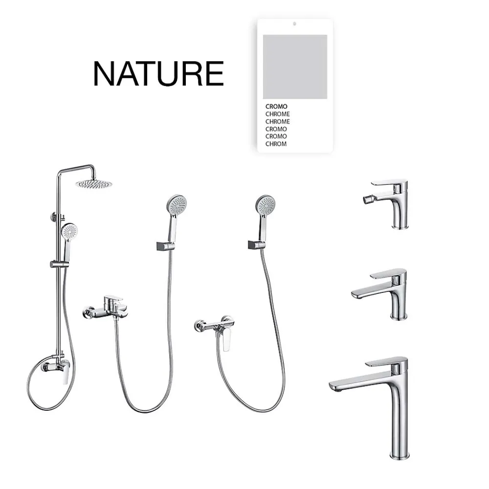 Robinet De Bidet|Poalgi Mitigeur de bidet SKY BATH chromé série NATURE