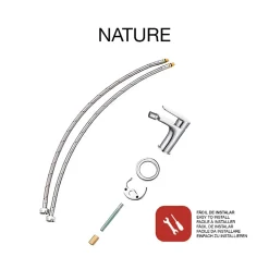 Robinet De Bidet|Poalgi Mitigeur de bidet SKY BATH chromé série NATURE