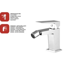 Poalgi Mitigeur de bidet SKY BATH chromé série INFINITE
