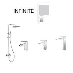 Poalgi Mitigeur de bidet SKY BATH chromé série INFINITE