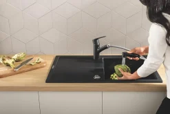 Grohe Mitigeur de cuisine avec douchette noir Start