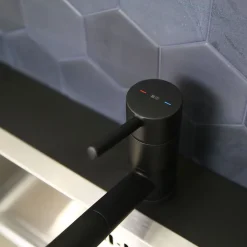 Evier Et Robinet De Buanderie|Essebagno Mitigeur de cuisine avec douchette noir Tubic
