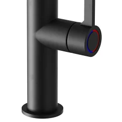 GoodHome Mitigeur de cuisine avec douchette noir mat Kamut
