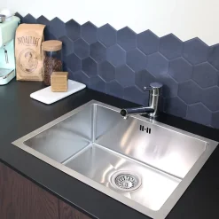 Evier Et Robinet De Buanderie|Essebagno Mitigeur de cuisine avec douchette chromé Tubic