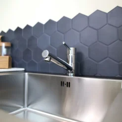 Evier Et Robinet De Buanderie|Essebagno Mitigeur de cuisine avec douchette chromé Tubic