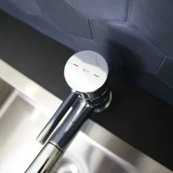 Evier Et Robinet De Buanderie|Essebagno Mitigeur de cuisine avec douchette chromé Tubic