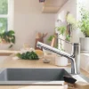 Hansgrohe Mitigeur de cuisine avec douchette extractible chromé Zesis M33 H. 219mm