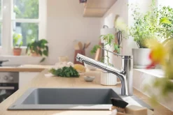 Hansgrohe Mitigeur de cuisine avec douchette extractible chromé Zesis M33 H. 219mm