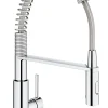Evier Et Robinet De Buanderie|Grohe Mitigeur de cuisine avec douchette extractible chromé Get Pro