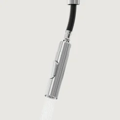 Evier Et Robinet De Buanderie|GoodHome Mitigeur de cuisine avec douchette effet inox brossé Zanthe