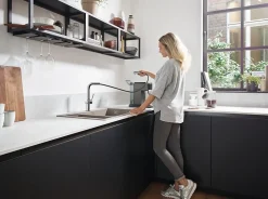 Evier Et Robinet De Buanderie|Hansgrohe Mitigeur de cuisine avec douchette extractible chromé Talis M54 H. 296 cm