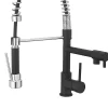 Evier Et Robinet De Buanderie|Cooke & Lewis Mitigeur de cuisine avec douchette noir et chrome H.48 cm, Bilbrough
