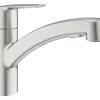 Grohe Mitigeur de cuisine bec bas avec douchette Start nickel