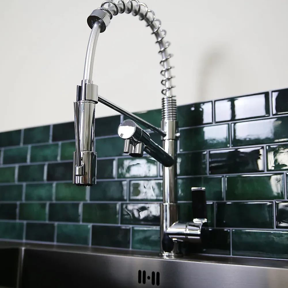 Evier Et Robinet De Buanderie|Essebagno Mitigeur de cuisine chromé avec douchette Hotto