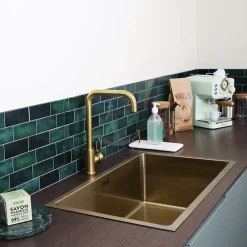 Essebagno Mitigeur de cuisine doré Baltic