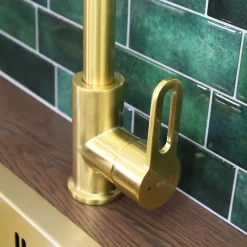 Essebagno Mitigeur de cuisine doré Baltic