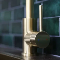 Evier Et Robinet De Buanderie|Essebagno Mitigeur de cuisine doré Pure II