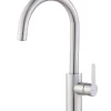 GoodHome Mitigeur de cuisine effet inox brossé Zanthe