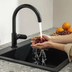 Hansgrohe Mitigeur de cuisine en laiton Vernis noir mat