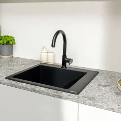 Hansgrohe Mitigeur de cuisine en laiton Vernis noir mat
