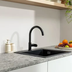 Hansgrohe Mitigeur de cuisine en laiton Vernis noir mat