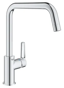 Evier Et Robinet De Buanderie|Grohe Mitigeur de cuisine Start Bec U chromé