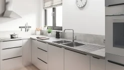 Evier Et Robinet De Buanderie|Grohe Mitigeur de cuisine Start Bec U chromé