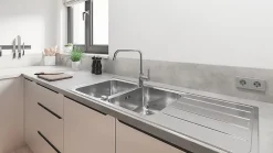 Evier Et Robinet De Buanderie|Grohe Mitigeur de cuisine Start Bec U chromé
