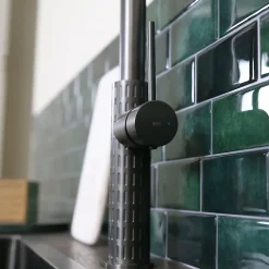 Evier Et Robinet De Buanderie|Essebagno Mitigeur de cuisine gun métal avec douchette Architek
