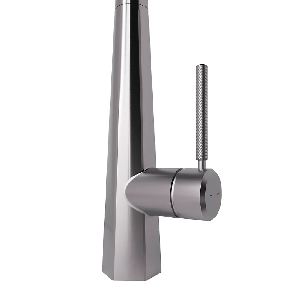 Evier Et Robinet De Buanderie|GoodHome Mitigeur de cuisine laiton brossé Carya