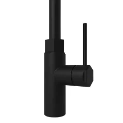 GoodHome Mitigeur de cuisine noir Argania