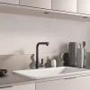 Evier Et Robinet De Buanderie|Kramer Mitigeur de cuisine noir mat Groupe Nook