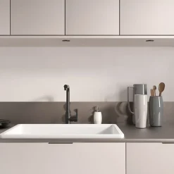 Evier Et Robinet De Buanderie|Kramer Mitigeur de cuisine noir mat Groupe Nook