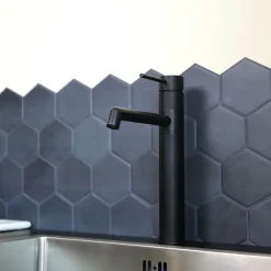 Essebagno Mitigeur de cuisine noir Lollipop