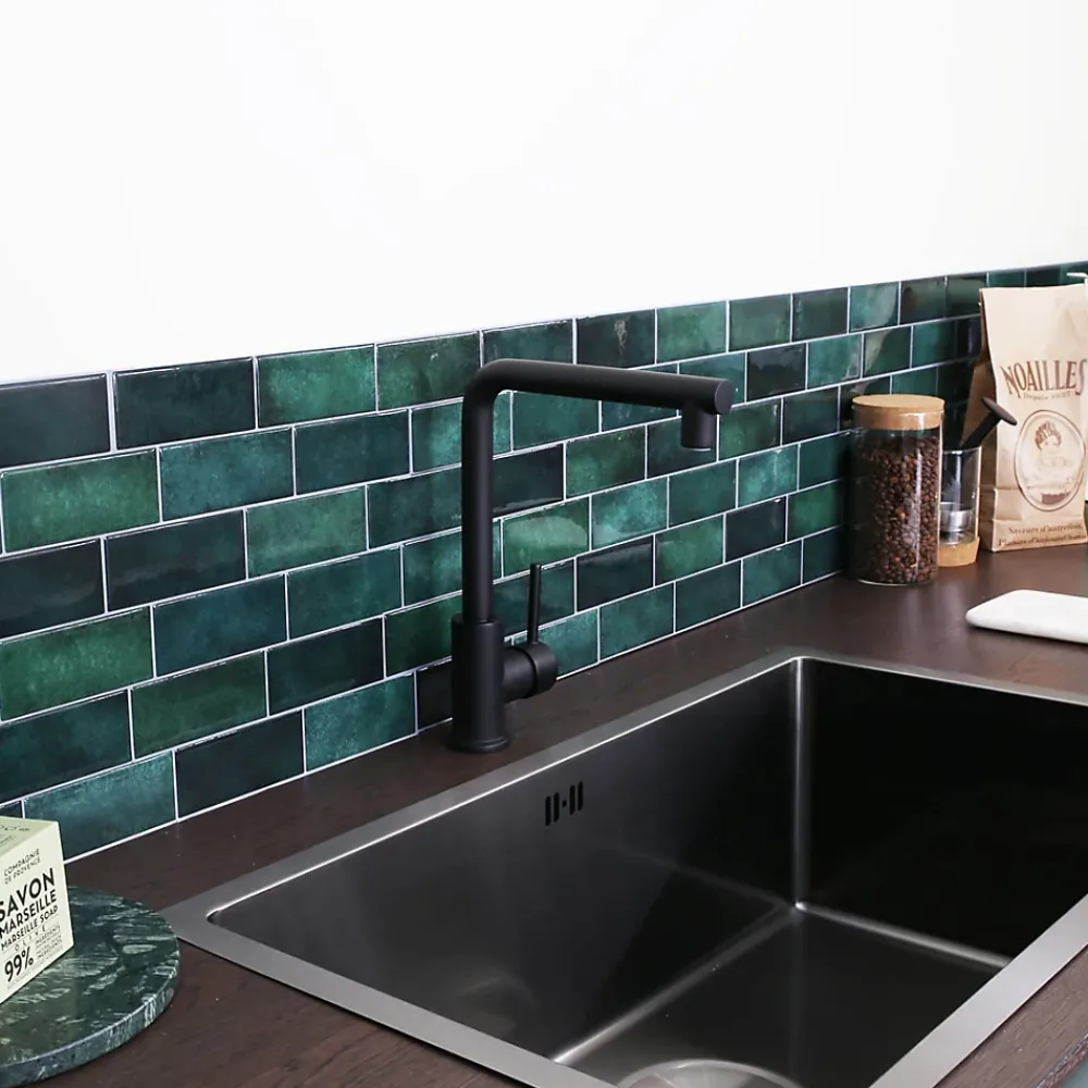 Essebagno Mitigeur de cuisine noir Pure II