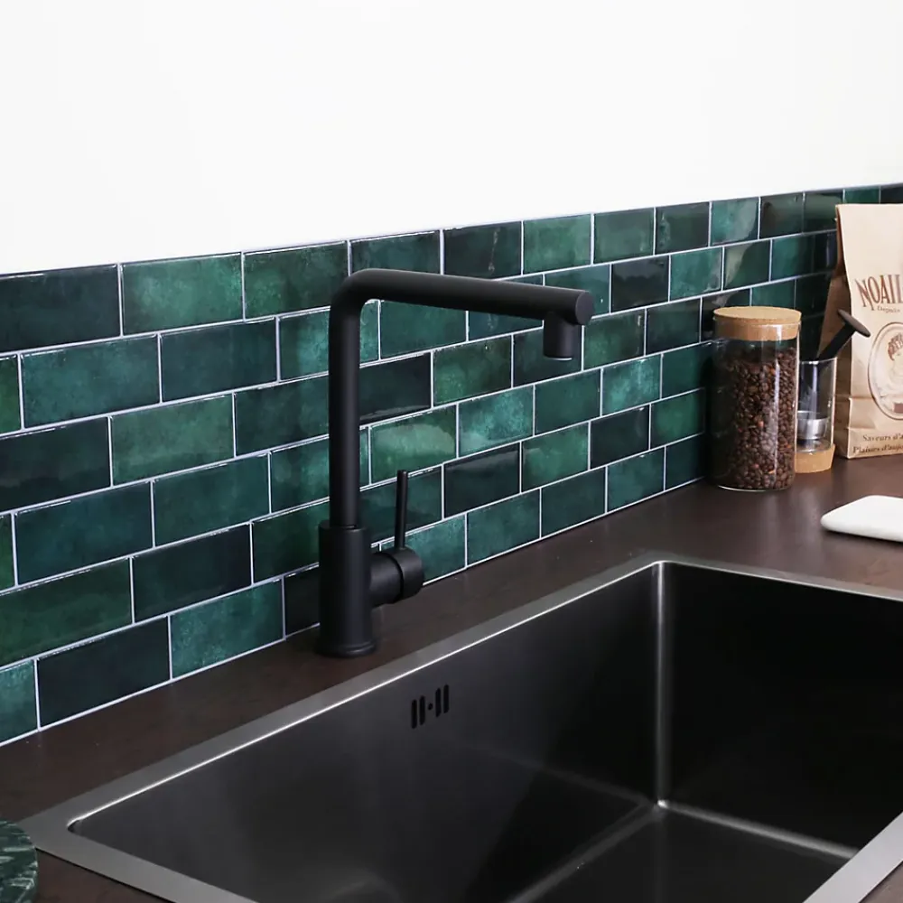 Essebagno Mitigeur de cuisine noir Pure II