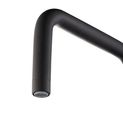 GoodHome Mitigeur de cuisine noir mat Kamut