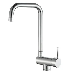 GoodHome Mitigeur de cuisine rabattable chromé Deltana