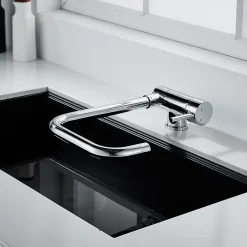 GoodHome Mitigeur de cuisine rabattable chromé Deltana