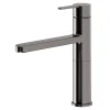 Evier Et Robinet De Buanderie|GoodHome Mitigeur de cuisine titanium Phoran