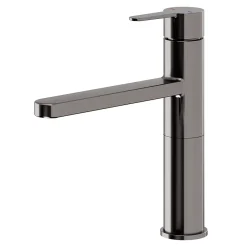 Evier Et Robinet De Buanderie|GoodHome Mitigeur de cuisine titanium Phoran